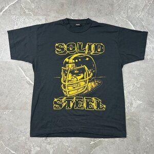 Vintage Pittsburgh Steelers Graphic Tee Mens XL Caricature Short Sleeve Football